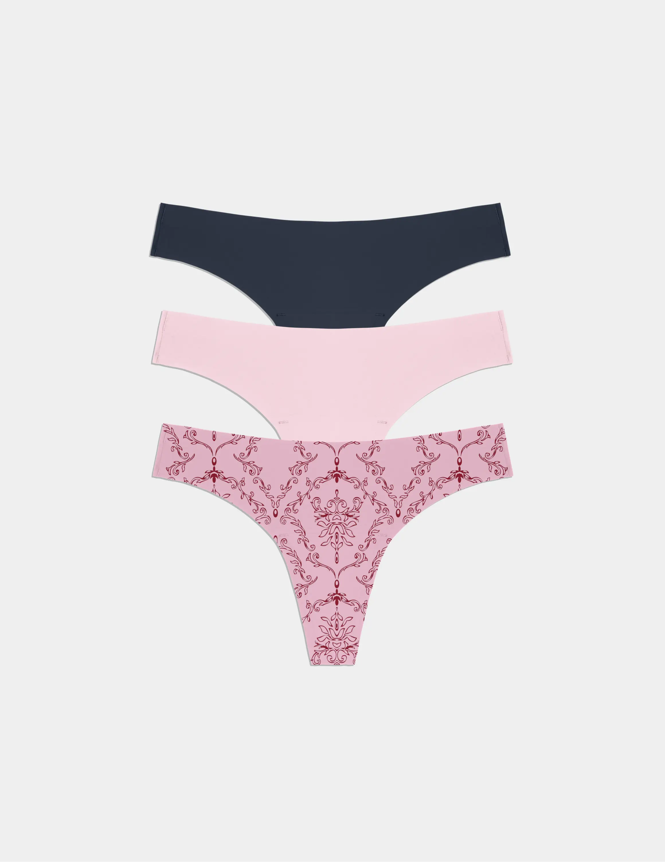 Light Leakproof No-Show Thong 3-Pack