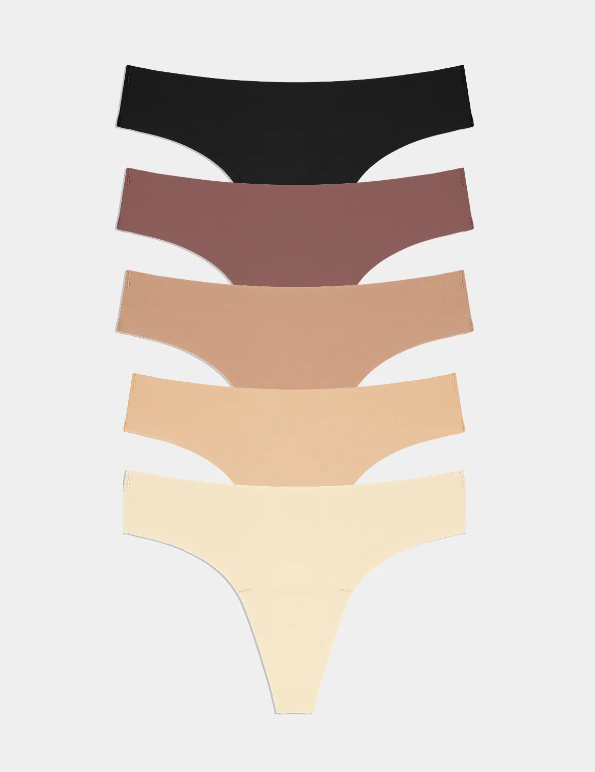 Essential No-Show Thong 5-Pack