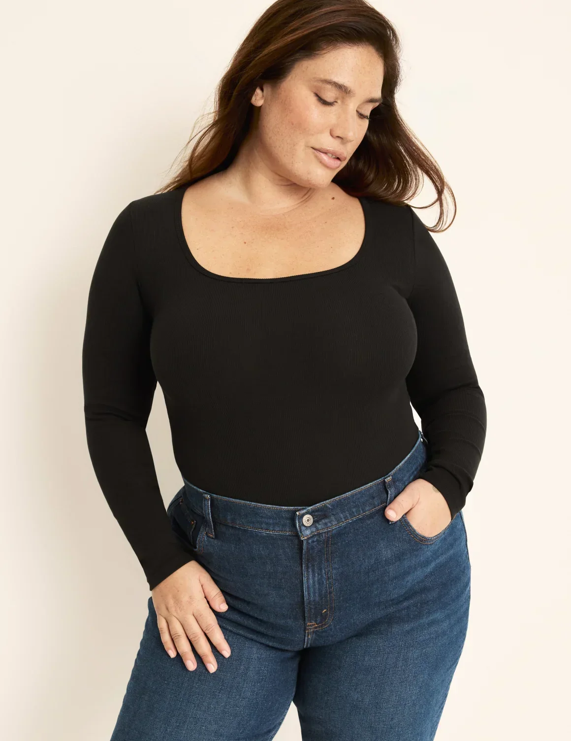 SculptRib??Cotton Bodysuit